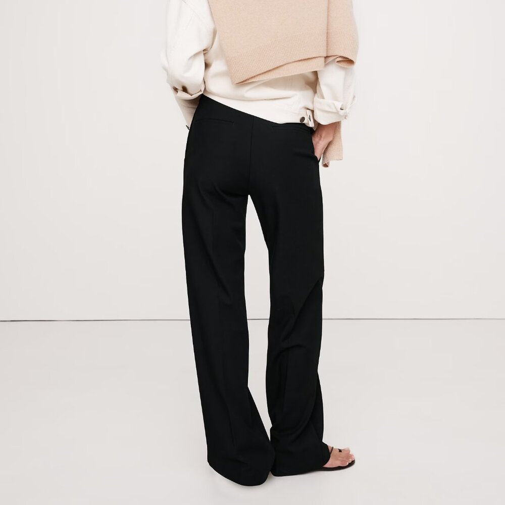 NWT Black sz 16 Banana Republic High Rise High Rise Straight City Stretch Pants - Picture 2 of 8